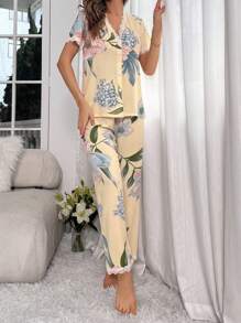 In hoa Trang trí ren Bộ PJ - Màu vàng - Xem 4