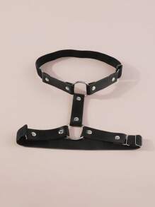 環鏈吊襪帶 - 黑色 - 查看 2