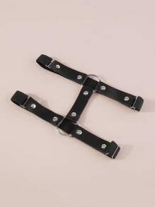 環鏈吊襪帶 - 黑色 - 查看 3