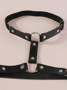 環鏈吊襪帶 - 黑色 - 查看 5