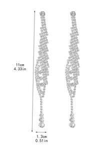 華麗性感夜店水滴水晶耳環耳釘女款1對
