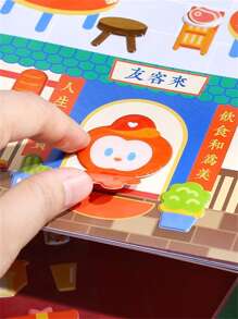 NOTE FOR 1入組卡通圖案可愛立體泡沫貼紙書適用於兒童 - 彩色 - 查看 8