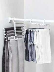 1入組不銹鋼褲架現代多功能家用衣架 - 白色 - 查看 1