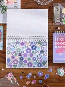 50 张/本点缀星星系列基本卡通图案剪贴簿贴纸，返校用品 - 彩色 - 查看 4