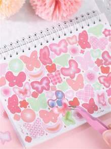 50 张/本点缀星星系列基本卡通图案剪贴簿贴纸，返校用品 - 彩色 - 查看 11