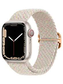1入組男士女性編織細節時尚錶帶適用於Apple Watch