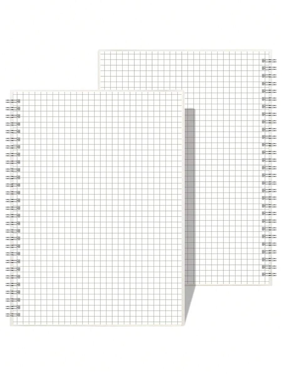 1 Màu Xoắn Ốc Xách Tay, Đơn Giản Đa Năng Tạp Chí Sổ Tay Cho Học Sinh, Văn Phòng - trắng - Xem 1