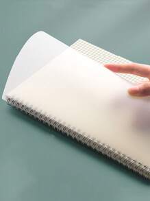 1 Màu Xoắn Ốc Xách Tay, Đơn Giản Đa Năng Tạp Chí Sổ Tay Cho Học Sinh, Văn Phòng - trắng - Xem 2