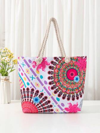 Sac fourre-tout décontracté imprimé vintage de nouvelle style pour la plage