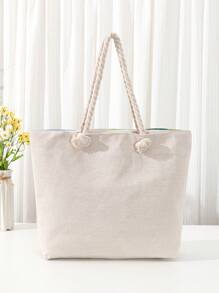 Bolso de playa casual de estilo vintage con estampado nuevo