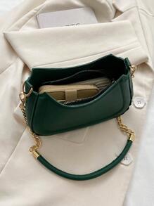 小號流浪包深綠色時尚鏈帶