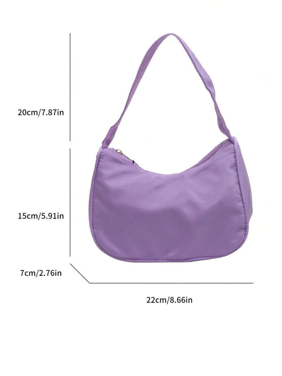 極簡風格流浪包 - 米色 - 查看 1