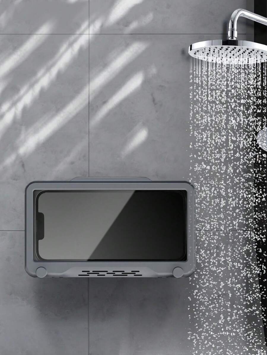 Hộp đựng điện thoại treo tường chống nước - Xám - Xem 1