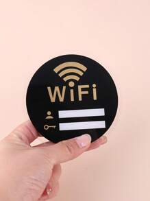 1pc PMMA Sign, Modern Letter Graphic Marking Sign For Home Best Gifts - Black - View 5