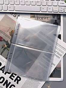 10pcs Clear Photo Album Page Back To School - Clear - View 10