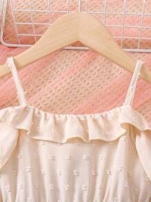 SHEIN Toddler Girls Ruffle Trim Cami Dress - Multicolor - View 4