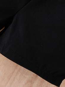 Bebé niño Camisa con estampado de dinosaurio & Shorts & Camiseta - Blanco y Negro - Ver 8