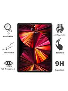 2入組高清防摔防刮屏幕保護膜適用於iPad - 無色 - 查看 4