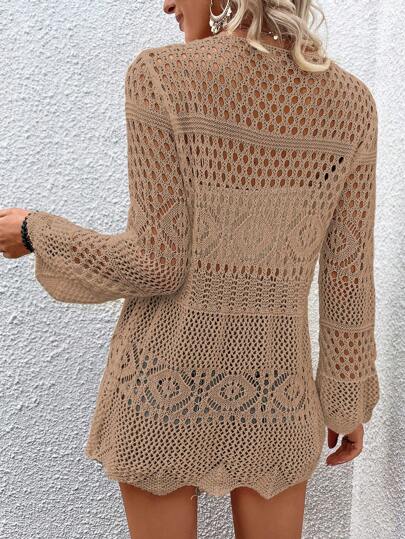 Luftiges Kimono-Sommerkleid mit Bindedetail vorne