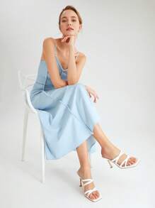 MOTF PREMIUM Sandal cao gót quai ngang - trắng - Xem 11