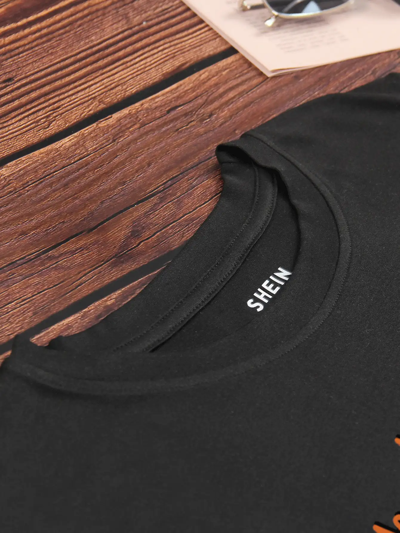 SHEIN LUNE Cactus And Slogan Graphic Tee - Black - View 6