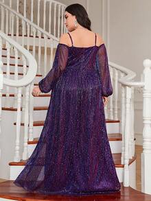 Đầm Plus Size - Màu tím - Xem 2