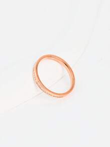 1 Vòng Inox Khẩu Hiệu Đồ Họa Thời Trang Dành Cho Nữ Trang Trí Hàng Ngày - Hoa hồng vàng - Xem 3