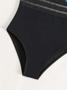 Toddler Girls 1pc Tropical Print Ruffle Trim One Piece Swimsuit - Multicolor - View 5