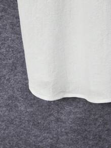 Tween男孩信封字母平面色塊襯衫和短褲 - 藍白色 - 查看 6