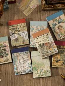 MOKING TRAVEL 50 miếng dán hình đồ họa các loại, decal cổ điển cho học sinh - Nhiều màu - Xem 4