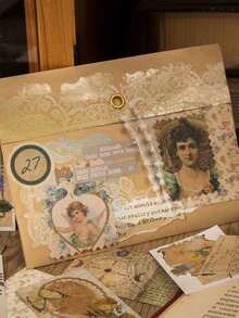 MOKING TRAVEL 50 miếng dán hình đồ họa các loại, decal cổ điển cho học sinh - Nhiều màu - Xem 7