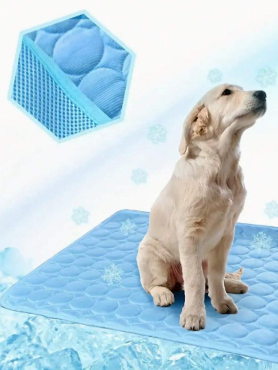 1入組寵物降溫墊適用於狗狗和貓適合夏天 - 藍色 - 查看 1