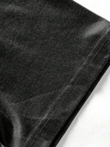 Manfinity Homme 男士圖案印花T恤 - 黑與白 - 查看 3