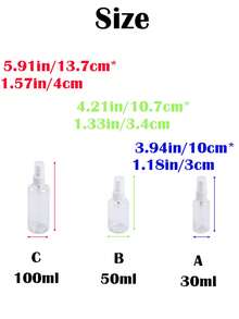2 piezas Botella de spray de aceite transparente - Blanco - Ver 5