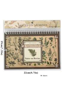 YUXIAN 40 cái Nhãn dán các loại hoa văn thực vật, Decal hiện đại cho học sinh - Nhiều màu - Xem 2