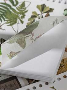 YUXIAN 40 cái Nhãn dán các loại hoa văn thực vật, Decal hiện đại cho học sinh - Nhiều màu - Xem 7