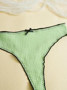 3 piezas Set bragas unido en contraste