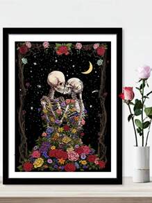 1set PMMA DIY Diamond Painting Without Frame, Modernist Skeleton Pattern DIY Diamond Painting For Craft