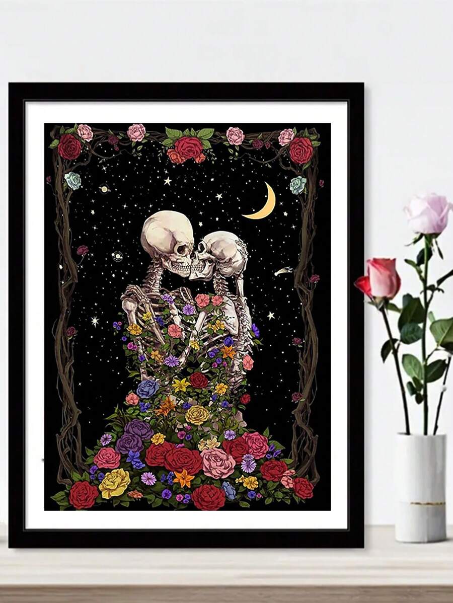 1set PMMA DIY Diamond Painting Without Frame, Modernist Skeleton Pattern DIY Diamond Painting For Craft