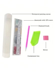 1set PMMA DIY Diamond Painting Without Frame, Modernist Skeleton Pattern DIY Diamond Painting For Craft