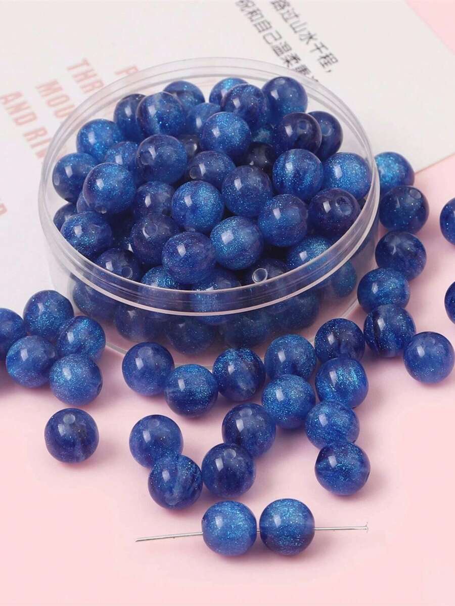 20 Cái/bộ 10Mm Thời Trang Đính Hạt Lấp Lánh Tự Làm Cho Phụ Nữ Tự Làm Trang Sức - Màu xanh lam - Xem 1