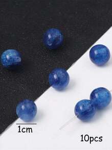 20 Cái/bộ 10Mm Thời Trang Đính Hạt Lấp Lánh Tự Làm Cho Phụ Nữ Tự Làm Trang Sức - Màu xanh lam - Xem 3