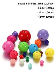 1入組時尚混色DIY珠子適合女士DIY首飾製作 - 彩色 - 查看 5