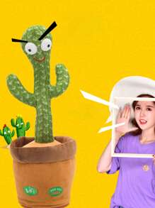 1pc Cactus Design Cat Teaser Toy For Cat For Play - Green - View 6