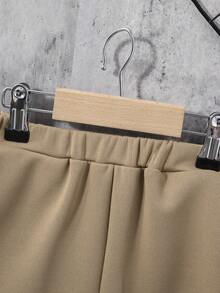 SHEIN 小男童字母圖案T恤和短褲 - 彩色 - 查看 6