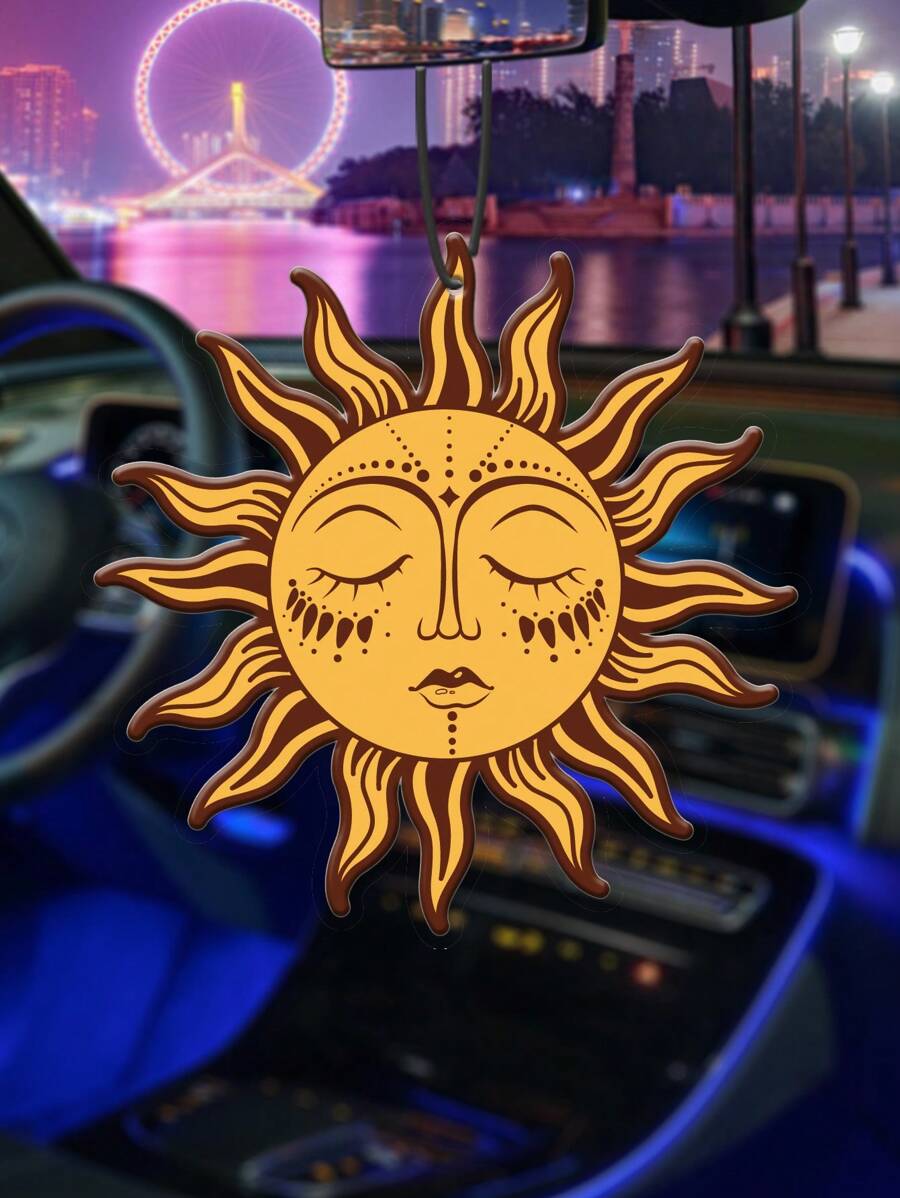 Car Aromatherapy Perfume Diffuser With Sun Pattern Fragrant Air