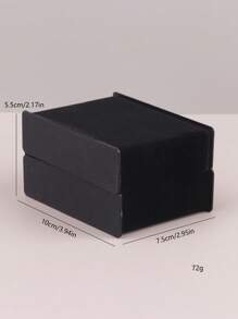 1 Nhựa Hộp Bảo Quản Trang Sức Không Có Đồng Hồ, Tối Giản Hình Chữ Nhật Màu Đen Hộp Bảo Quản Đồng Hồ Mà Không Cần Đồng Hồ Cho Gia Đình - màu đen - Xem 7