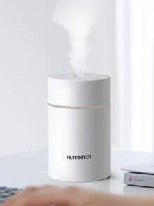 便攜霧面加濕器,迷你加濕器,加濕器適用於車桌子家庭辦公室,安靜,汽車關閉,小酷霧面加濕器帶彩色LED小夜燈,USB個人書桌加濕器適用於車辦公室家庭旅行 - 白色 - 查看 2