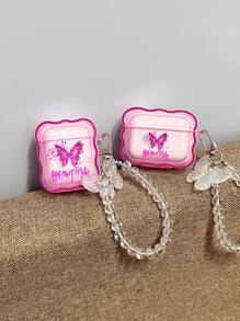 蝴蝶樣式耳機殼適用於Airpods - 彩色 - 查看 3