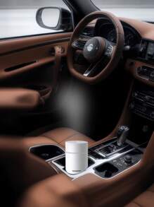 便攜霧面加濕器,迷你加濕器,加濕器適用於車桌子家庭辦公室,安靜,汽車關閉,小酷霧面加濕器帶彩色LED小夜燈,USB個人書桌加濕器適用於車辦公室家庭旅行 - 白色 - 查看 6